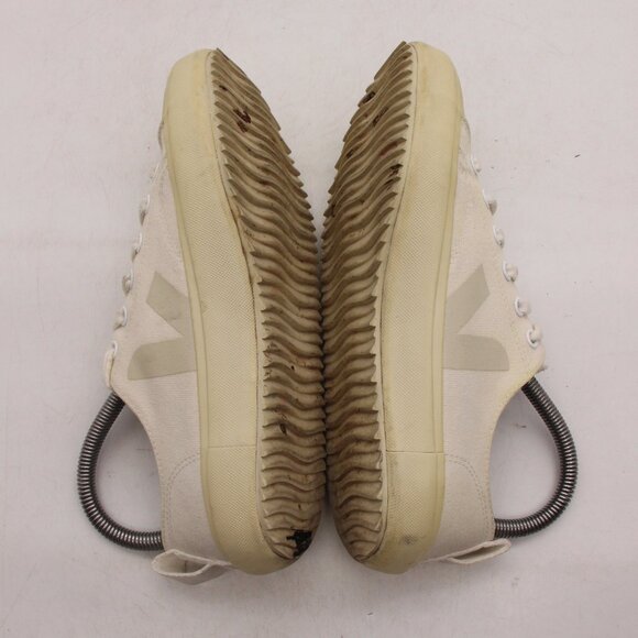 Veja Nova Canvas Women's Size 6 Low top Sneaker White Beige Shoes - Picture 6 of 9